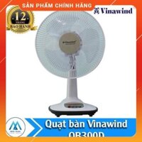 Quạt bàn Vinawind QB300-Đ sải cánh 300mm - Điện cơ thống nhất, Hàng chính hãng, Bảo hành 12 tháng
