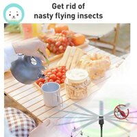 Quạt bay Gent cho bàn Quạt bay có thể sạc lại Linh hoạt Giữ ruồi Đi đuổi ruồi cho bàn dã ngoại ngoài trời Quạt đuổi ruồi EN