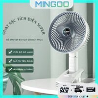 Quạt Cầm Tay ❤️freeship❤️ Dạng Kẹp Góc Rộng Ba Cấp Độ Gió Cao Đa Năng Để Bàn