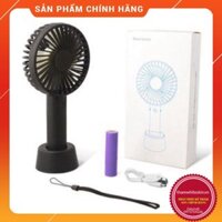 Quạt Cầm Tay, Để Bàn Sạc Tích Điện Siêu Tiện Dụng Cho Mua Hè, Giao Màu Ngẫu Nhiên
