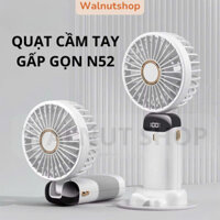 Quạt cầm tay gấp gọn dung lượng pin 10.000 mah chạy liên tục từ 3h - 5h || Quạt cầm tay nhỏ gọn, dễ dàng mang đi lại