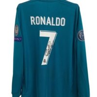 Quạt Cầm Tay Hai Đầu 17-18 Real Madrid Áo Sơ Mi Dài Tay Ngắn Và Dài Tay Ronaldo Modric Benzema Berkroos 7 Ronaldo Modric Benzema Berkroos 7