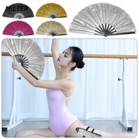 Quạt cầm tay lấp lánh MILTER, Giày bốt khiêu vũ biểu diễn sân khấu có thể gập lại trên quạt đất, Quạt gấp dây đeo bằng nhựa nhẹ thanh lịch để nhảy dây, tiệc tùng và sự kiện