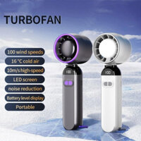 Quạt cầm tay mini cầm tay 100 bánh răng tốc độ quạt turbo có thể sạc lại USB Quạt bỏ túi nhỏ