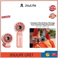 Quạt cầm tay Mini cầm tay Jisulife Life7 Quạt nhỏ có thể gập lại USB, Gió mạnh 5 tốc độ, Yên tĩnh, Tầm xa siêu xa