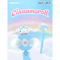 Quạt Cầm Tay Mini Cinnamoroll Tàu Vũ Trụ Sario Chính Hãng  (Chạy Bằng Pin) - RM19