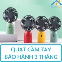 Quạt cầm tay mini để bàn sạc tích điện cổng USB bảo hành 3 tháng quat mini cam tay sac tich dien gia re