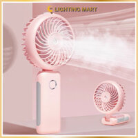 Quạt cầm tay mini để bàn, tích điện tiện dụng, phù hợp nhân viên văn phòng, học sinh, sinh viên