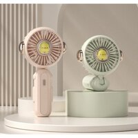 Quạt Cầm Tay Mini Dùng Pin Sạc 3 Cấp Độ Hình Con Vịt Vàng