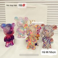 Quạt cầm tay mini hình Gấu loang