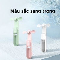 Quạt Cầm Tay Mini JISULIFE F8 tích hợp sạc dự phòng 2000mAh, đèn pin