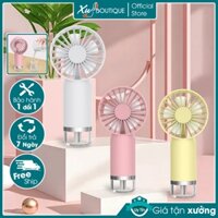 Quạt Cầm Tay Mini Phun Sương 2 in 1 Đi Chơi, Du Lịch Tiện Lợi
