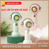Quạt cầm tay mini phun sương hơi nước, quạt mini bỏ túi tiện lợi, đầu USB đa năng 4800mAh/2000mAh