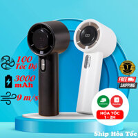 Quạt cầm tay mini sạc điện Turbo siêu mạnh tùy chỉnh độ gió