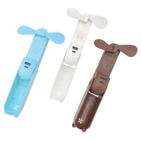 Quạt cầm tay mini TEKKIN TI-215 kiêm sạc dự phòng đèn pin 4800mAh2000mAh 3 IN 1- Hàng chính hãng  Hàng nhập khẩu - 2000 Mah - Nâu
