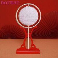 Quạt cầm tay NORMAN, Quạt cưới Trung Quốc Quạt nhóm cô dâu hai mặt, Trang trí phong cách cổ điển Handmade DIY Xiuhe Dress Fan cho đám cưới