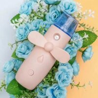 Quạt cầm tay phun sương mini, quạt để bàn