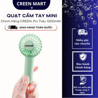 Quạt Cầm Tay Tích Điện Mini Creen, Quạt Pin Trâu 1200 mAh Nhỏ Gọn Với 3 Tốc Độ Gió Linh Hoạt DC03