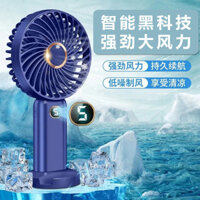 Quạt cầm tay USB mới, mini, im lặng, quạt điện hiển thị kỹ thuật số cho ký túc xá sinh viên, văn phòng, quạt nhỏ