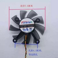 Quạt Card đồ họa ASUS GTX550TI 750 460 560 6670 6850 7770 7850