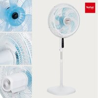 Quạt cây  6 cánh Tefal Turbo Silence VH679990, màu trắng - BH 2 năm Công suất 80W chạy êm, mát sâu