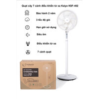 Quạt cây 7 cánh điều khiển từ xa Kaiyo Nhật, quạt đứng có điều khiển - Hàng chính hãng bh 24 tháng