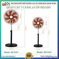 Quạt cây Asia 7 cánh 4 cấp độ gió công suất 40w,90w xóa tan nắng nóng mùa hè