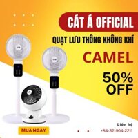 Quạt cây đứng Camel quay 360 độ, quạt lưu thông không khí điều khiển từ xa, màn hình cảm ứng, hẹn giờ- BH 1 năm