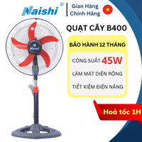 Quạt Cây Đứng Lỡ Công Nghiệp 5 Cánh NAISHI B400 Công Suất 45W
