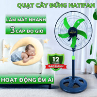 Quạt cây đứng Natifan công suất 45W, quạt lỡ công nghiệp với 3 tốc độ gió tản mát mọi nơi trong nhà