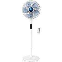 Quạt cây đứng Rowenta VU5870 Turbo Silence Stand Extreme + (Pháp) có điều khiển từ xa, có 5 cấp độ gió và 2 chế độ đặc biệt, độ ồn 35 dB, bảo hành 2 năm