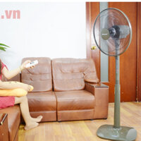 Quạt cây đứng Vinawind QD400X-PN-điện cơ Thống Nhất (sải cánh 400, có điều khiển từ xa)-Quạt êm,bền,đẹp,giá rẻ-BH 12T