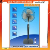 Quạt cây đứng Vinawind QĐ400X-MS-có điều khiển- quạt điện cơ thống nhất tôt,khoẻ,đẹp,giá rẻ-BH 12T