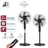 Quạt cây đứng Xiaomi ChangHong Đen quạt điện kèm điều khiển từ xa với 4 chế độ gió, chức năng hẹn giờ 9 tiếng