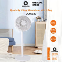 Quạt cây đứng Xiaomi Qcooker QCFS02C cao cấp, thiết kế cánh quạt 2 lớp cung cấp luồng gió siêu êm