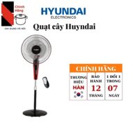 Quạt cây Hyundai HDE 6100 Điều Khiển Từ Xa, BẢO HÀNH 12 THÁNG, Quạt đứng, Quạt điều khiển từ xa