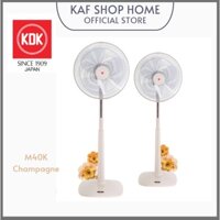 Quạt cây KDK Nhật Bản có điều khiển - Mã M40K - Hàng chính hãng - Màu xám ghi/ Vàng sâm banh