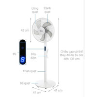 Quạt Cây Lỡ 4   Cánh Điện Cơ 12v - bảo hành 6 tháng 12 THÁNG
