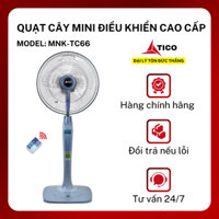 Quạt cây MINI điều khiển thương hiệu TICO model MNK-TC66 công suất 50W - Hàng chính hãng, bảo hành 12 tháng
