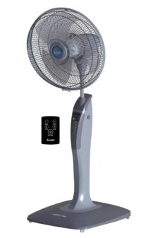 Quạt cây Mitsubishi LV16RB SF-GY-xám nhạt- điều khiển- Thailand