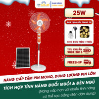 Quạt cây năng lượng mặt trời TP SOLAR quạt tích điện 25W tích hợp đèn đuổi muỗi pin Mono cao cấp F02