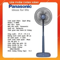 Quạt cây Panasonic F409K | Quạt lửng F307KH | Quạt đứng F308NKH Nhập khẩu Malaysia (Hàng chính hãng - Bảo hành 12 tháng)