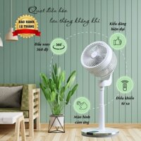 Quạt cây quay 360 độ, điều hòa không khí, điều khiển từ xa, màn hình cảm ứng hiện đại