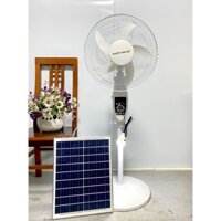 Quạt cây tích điện năng lượng mặt trời HS 8116, có điều khiển từ xa, ắc quy tích điện (tặng bóng đèn led siêu sáng)