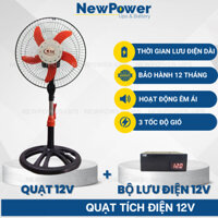 Quạt cây tích điện-quạt kẹp bình 12V-tiết kiệm điện-bảo hành 12 tháng