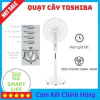 Quạt Cây Toshiba F LSA10(W)VN 50W Màu Trắng Quạt Điện Với Động Cơ Bạc Thau Hoạt Động Êm Ái Bền Bỉ
