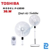 Quạt cây Toshiba F-LSD30(W)VN có điều khiển khiển, tiết kiệm điện - Hàng chính hãng - Bảo hành 12 tháng