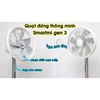 QUẠT CÂY XIAOMI SMARTMI FAN 3 (TÍCH HỢP PIN 2800MAH + ĐIỀU KHIỂN REMOTE TỪ XA) .