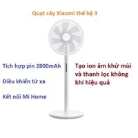 QUẠT CÂY XIAOMI SMARTMI STANDING FAN 3 (TÍCH HỢP PIN 2800MAH + ĐIỀU KHIỂN REMOTE TỪ XA)
