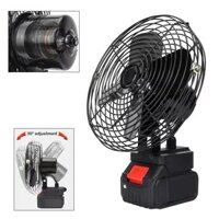 Quạt Chạy Pin Makitaa 8 Inch Cánh Sắt 21cm 2 Tốc Độ Lồng Thép Mạ, Dùng Chung Pin Chân Pin Thông Dụng Maakita 14,4v - 21v